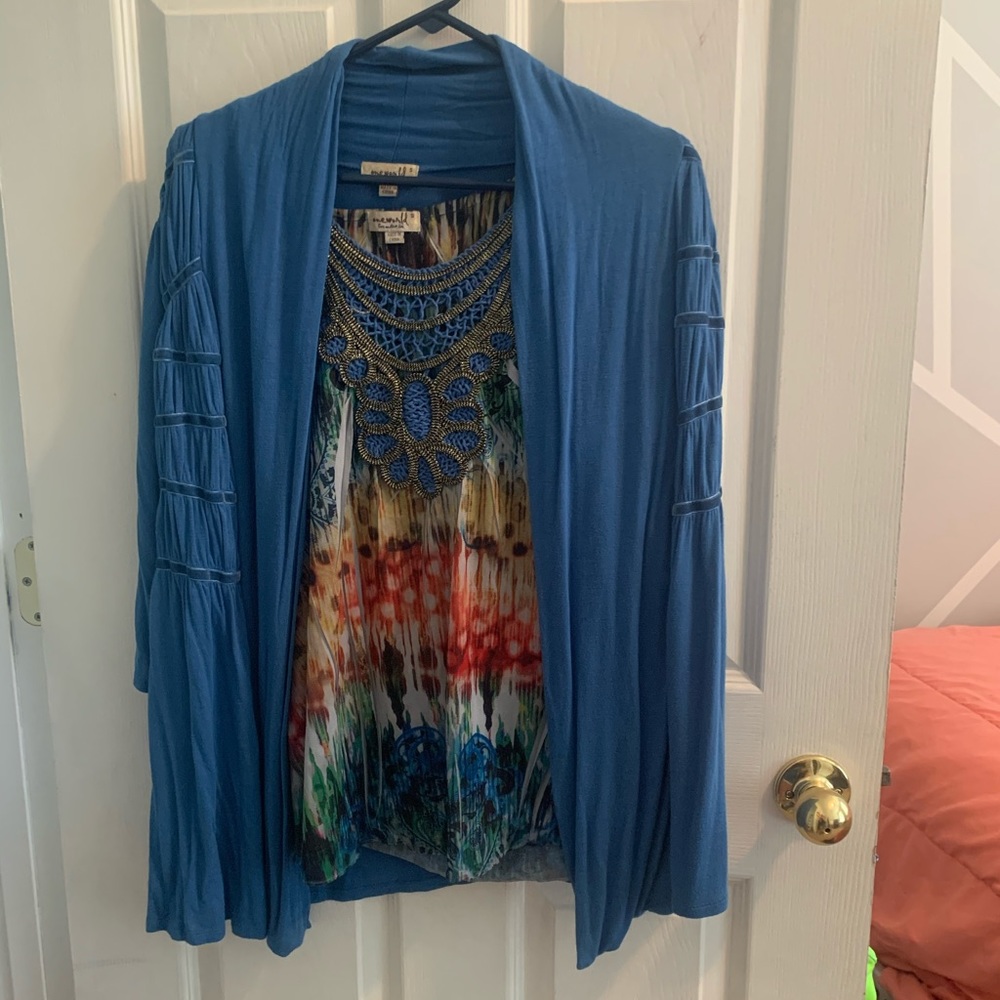 2 Piece, Shirt and Cardigan